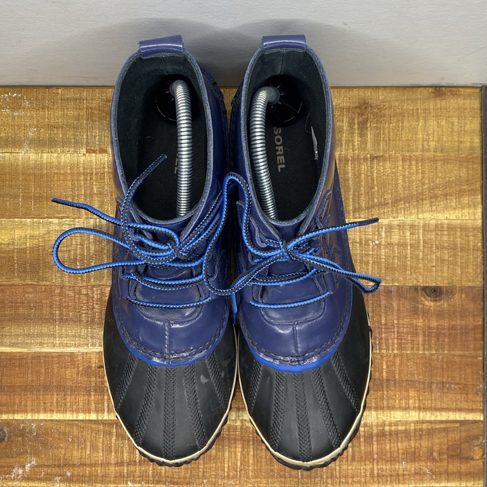 Sorel Out N About Nocturnal Blue Ankle Boots: Size 9.5 - Picture 4 of 9